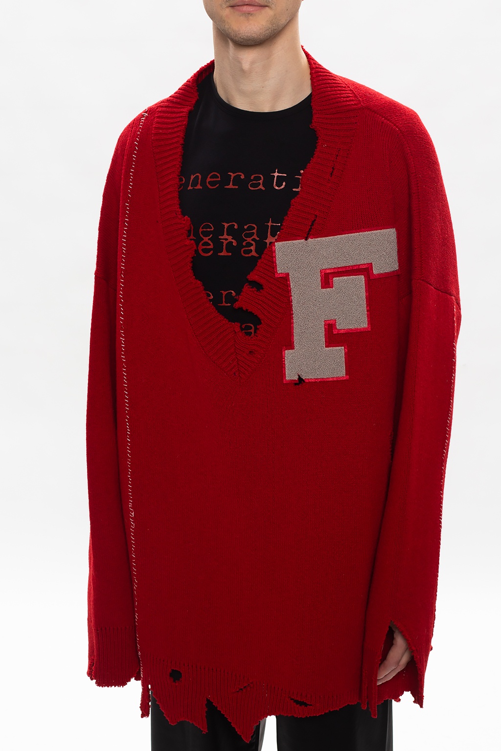 Red Oversize sweater Raf Simons - Vitkac Canada